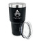 Happy Thanksgiving 30 oz Stainless Steel Ringneck Tumblers - Black - LID OFF