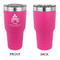 Happy Thanksgiving 30 oz Stainless Steel Ringneck Tumblers - Pink - Single Sided - APPROVAL