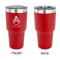 Happy Thanksgiving 30 oz Stainless Steel Ringneck Tumblers - Red - Single Sided - APPROVAL