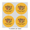 Happy Thanksgiving 4" Multipurpose Round Labels - Sheet