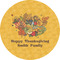 Happy Thanksgiving 5" Multipurpose Round Label - Single Sticker