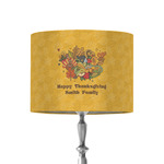 Happy Thanksgiving 8" Drum Lamp Shade - Fabric (Personalized)