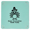 Happy Thanksgiving 9" x 9" Teal Leatherette Snap Up Tray - APPROVAL