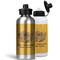 Happy Thanksgiving Aluminum Water Bottles - MAIN (white &silver)