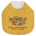 Happy Thanksgiving Jersey Knit Baby Bib w/ Name or Text