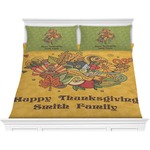 Happy Thanksgiving Comforter Set - King (Personalized)