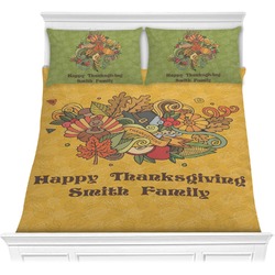 Happy Thanksgiving Comforter Set - Full / Queen (Personalized)