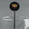 Happy Thanksgiving Black Plastic 5.5" Stir Stick - Round - Main