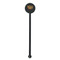 Happy Thanksgiving Black Plastic 5.5" Stir Stick - Round - Single Stick