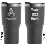 Happy Thanksgiving RTIC Tumbler - Black - Engraved Front & Back (Personalized)