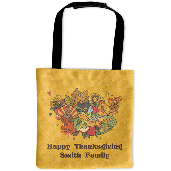 Custom Happy Thanksgiving Auto Back Seat Organizer Bag (Personalized)