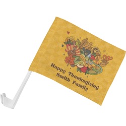 Happy Thanksgiving Car Flag - Small w/ Name or Text