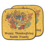 Happy Thanksgiving Car Sun Shade - Two Piece (Personalized)