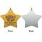 Happy Thanksgiving Ceramic Flat Ornament - Star Front & Back (APPROVAL)