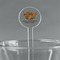 Happy Thanksgiving Clear Plastic 7" Stir Stick - Round - Main