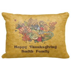 Happy Thanksgiving Decorative Baby Pillowcase - 16"x12" (Personalized)