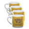 Happy Thanksgiving Double Shot Espresso Mugs - Set of 4 Front