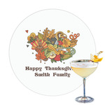 Happy Thanksgiving Printed Drink Topper - 3.25" (Personalized)