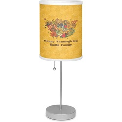 Happy Thanksgiving 7" Drum Lamp with Shade Polyester (Personalized)