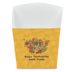 Happy Thanksgiving French Fry Favor Boxes (Personalized)