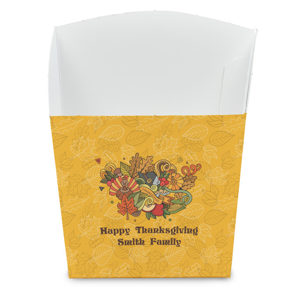 Custom Happy Thanksgiving French Fry Favor Boxes (Personalized)