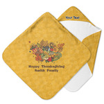 Happy Thanksgiving Hooded Baby Towel (Personalized)