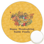 Happy Thanksgiving Printed Cookie Topper - 3.25" (Personalized)