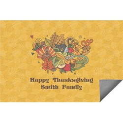 Happy Thanksgiving Indoor / Outdoor Rug - 6'x8' w/ Name or Text