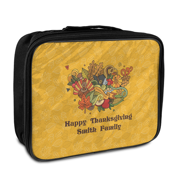 Custom Happy Thanksgiving Insulated Lunch Bag (Personalized)