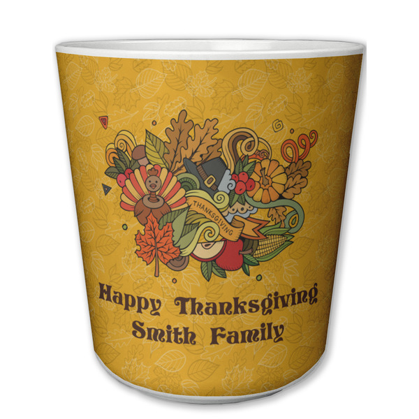 Custom Happy Thanksgiving Plastic Tumbler 6oz (Personalized)