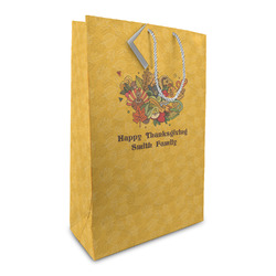Happy Thanksgiving Large Gift Bag (Personalized)