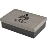 Happy Thanksgiving Large Gift Box w/ Engraved Leather Lid (Personalized)