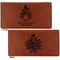 Happy Thanksgiving Leather Checkbook Holder Front and Back