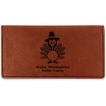 Happy Thanksgiving Leatherette Checkbook Holder (Personalized)