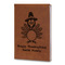 Happy Thanksgiving Leatherette Journals - Large - Double Sided - Angled View