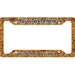 Happy Thanksgiving License Plate Frame - Style A (Personalized)