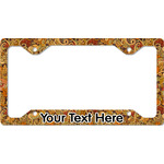 Happy Thanksgiving License Plate Frame - Style C (Personalized)