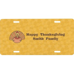 Happy Thanksgiving Front License Plate (Personalized)