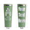 Happy Thanksgiving Light Green RTIC Everyday Tumbler - 28 oz. - Front and Back