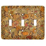 Happy Thanksgiving Light Switch Cover (3 Toggle Plate)