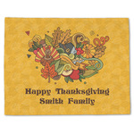 Happy Thanksgiving Single-Sided Linen Placemat - Single w/ Name or Text