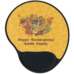 Happy Thanksgiving Mouse Pad with Wrist Support