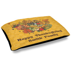 Happy Thanksgiving Outdoor Dog Bed - Large (Personalized)
