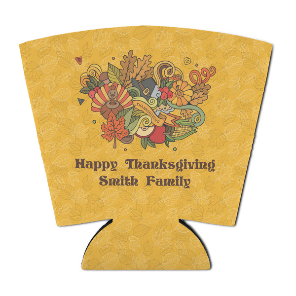 Custom Happy Thanksgiving Party Cup Sleeve - with Bottom (Personalized)