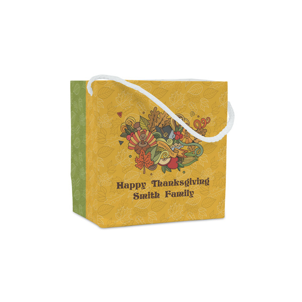 Custom Happy Thanksgiving Party Favor Gift Bags - Matte (Personalized)