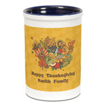 Happy Thanksgiving Ceramic Pencil Holders - Blue