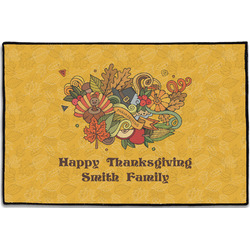 Happy Thanksgiving Door Mat - 36"x24" (Personalized)