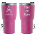 Happy Thanksgiving RTIC Tumbler - Magenta - Laser Engraved - Double-Sided (Personalized)