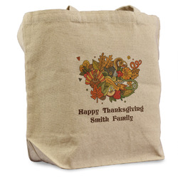 Happy Thanksgiving Reusable Cotton Grocery Bag (Personalized)