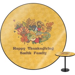 Happy Thanksgiving Round Table - 24" (Personalized)